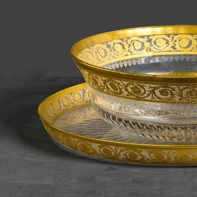 Mid-Century Modern Mid-Century Modern Crystal Centerpiece, 1960s, Set of 2 For Sale - Image 3 of 13