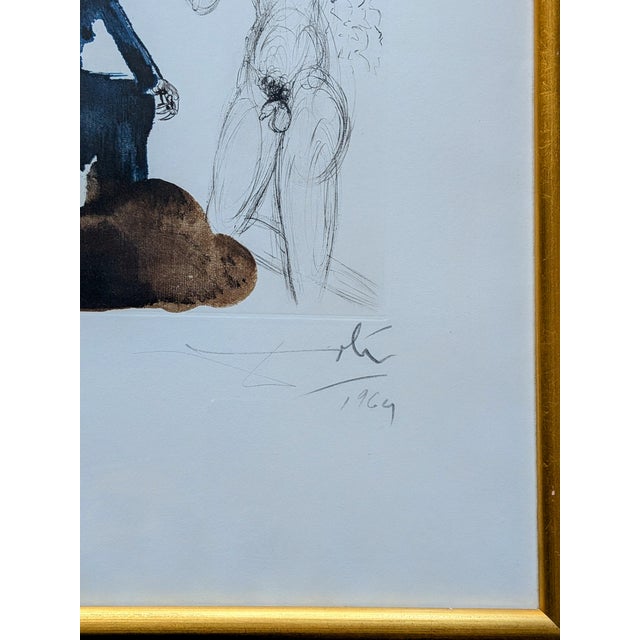 Salvador Dali, Oedipus and Sphynx, 1963, Etching, Framed For Sale - Image 14 of 16
