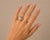 Modern Late 20th Century Size 10.5 Vermeil Sterling 925 Silver White Diamond Men Band Ring For Sale - Image 3 of 3