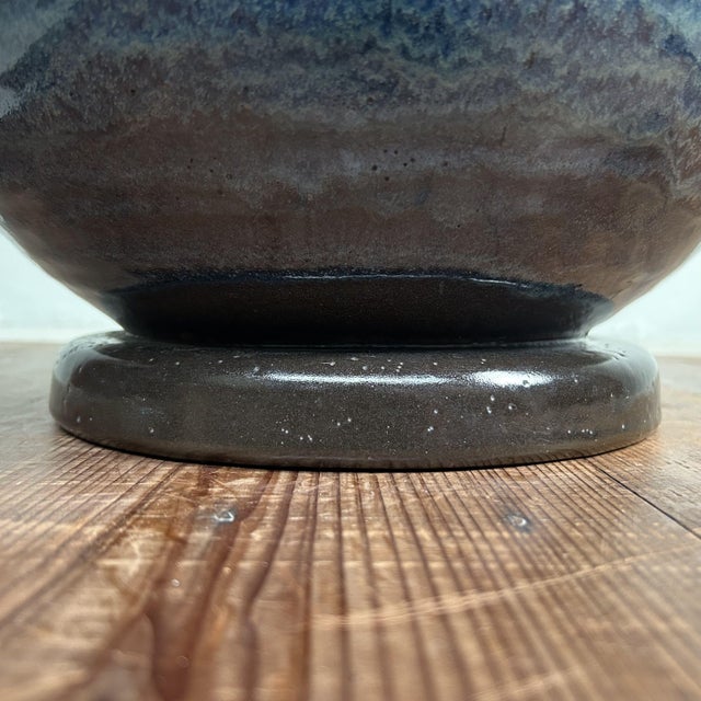 ​Japanese Glazed Ceramic Plant Stand, 1960s For Sale - Image 6 of 18