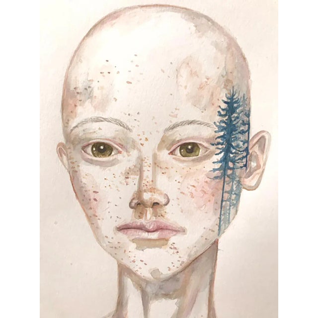 Anne siems has created this stunning watercolor on strathmore cold press paper. All archival materials. Paper size: 24x18...