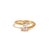 Early 21st Century Diamond Teardrop Glow Gold Adjustable Ring, Size 8 For Sale - Image 5 of 6