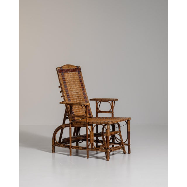 19th Century Tan Bamboo Lounge Chairs For Sale - Image 4 of 18