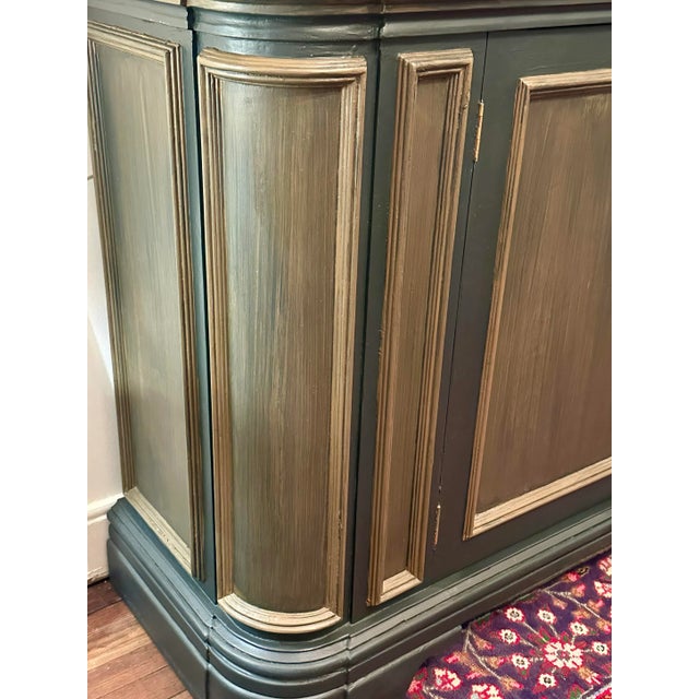 Dark Green Banks Coldstone Painted European-Style Credenza or Sideboard For Sale - Image 8 of 10