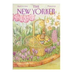 1984 Vintage New Yorker Cover, April 23 (Jenni Oliver), Original New Yorker Magazine Cover, Easter