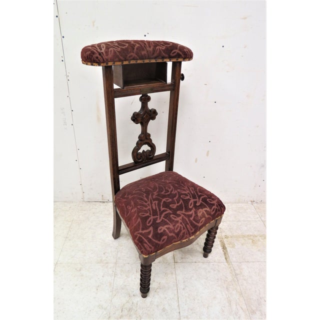 Antique French Prayer Chair Prie Dieu Chairish
