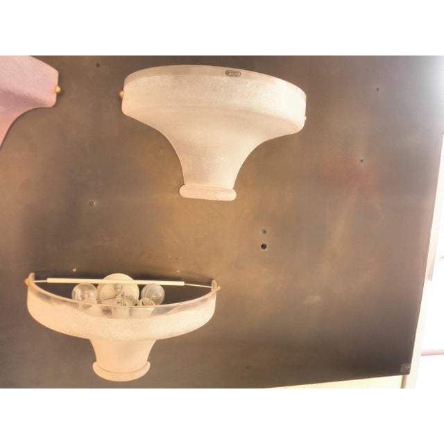Italian Wall Lights by Giovanni Patrini for Seguso, 1980s, Set of 2 For Sale - Image 6 of 8