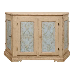 An Italian Hand-Painted 4-Door Credenza