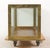 Wood Vintage European Brass Frame Tabletop Display Case For Sale - Image 7 of 9