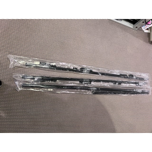 The Shade Store Wool Flannel Drapes in Glacier & Hardware - 7 Piece Set For Sale - Image 11 of 12