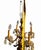 Metal Rare Vintage Hollywood Regency Figural Cherub Candelabra Floor Lamp With Integrated Marble Table Available Now at Vintage Royale Usa. For Sale - Image 7 of 7