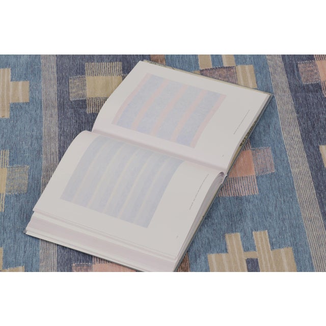 Rug & Kilim’s Contemporary Dhurrie Rug in Blue and Beige With Geometric Accents For Sale - Image 9 of 10