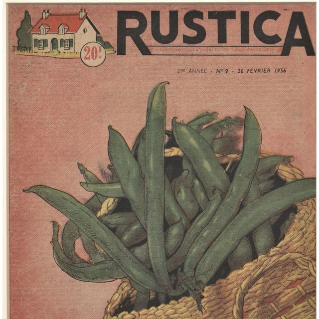 This is one of a grouping of Mid-Century 1950's vegetable prints perfect for your country kitchen! It is cover art for a...