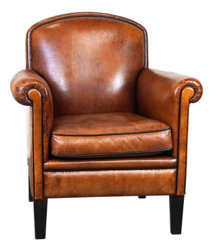 Vintage Club Chair in Sheepskin Leather