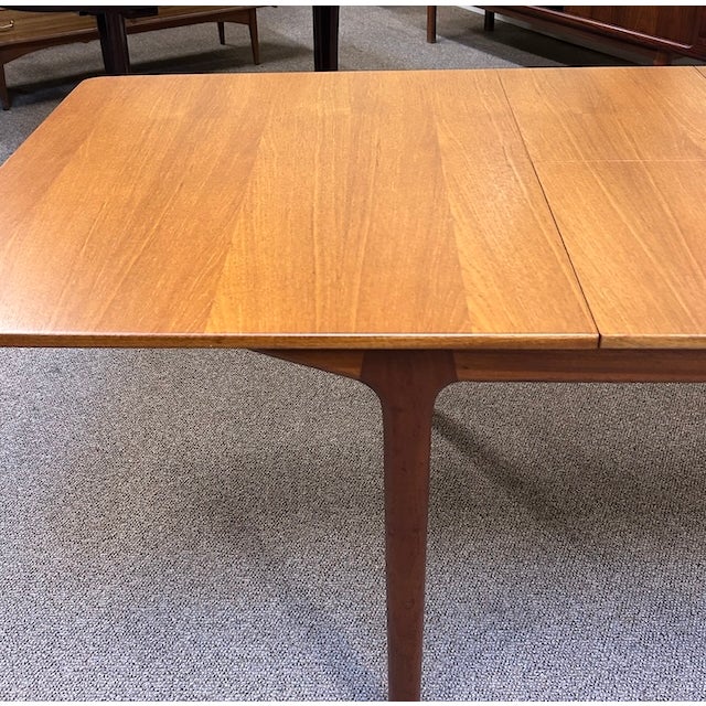 Teak Dining Table by McIntosh Two Butterfly Leaves Mid Century Modern For Sale - Image 13 of 18