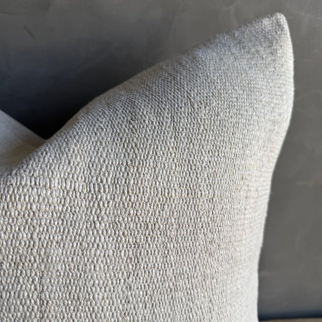 Vintage Rug Pillow Cover With Original Seams For Sale - Image 4 of 7