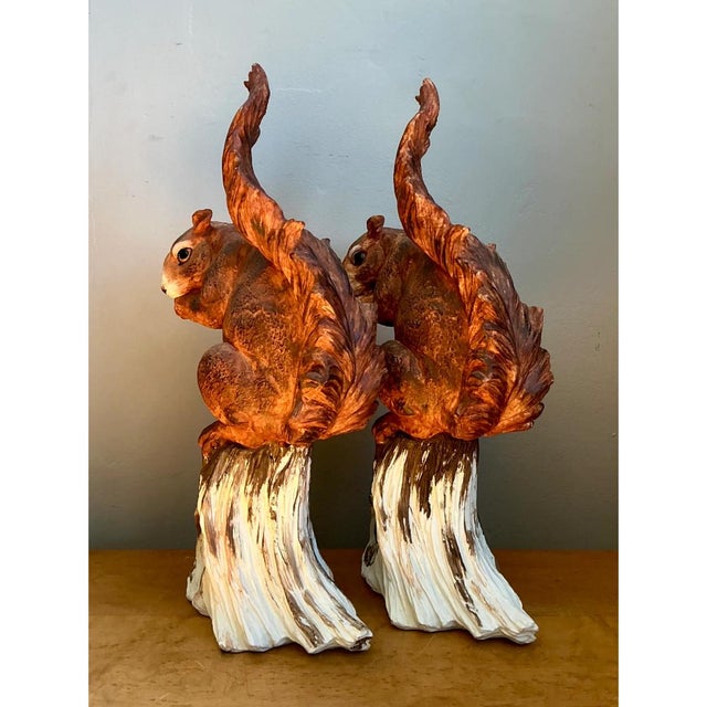 Mid 20th Century Vintage Ceramic Woodland Squirrel Figures For Sale - Image 5 of 12
