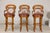 Early 21st Century Swivel Bar Stools with Carved Backs and Faux Leather Seats – Set of 3 For Sale - Image 5 of 12