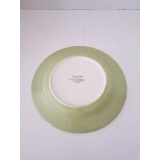 1980s "Garden Bouquet Home Studio" Ceramic Floral Decorative Dinner Plates - Set of 4 For Sale In Phoenix - Image 6 of 8