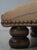 Textile Vintage Small Square Footstool W. Tapestry Upholstery For Sale - Image 7 of 11