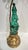 Antique Chinese Hand-Carved Malachite Table Lamp For Sale In New York - Image 6 of 7