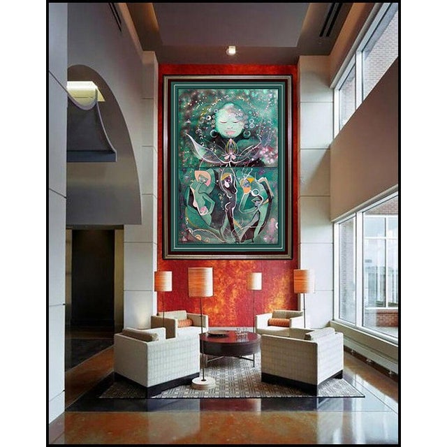 Message us to inquire about custom framing options! (Included for free with every purchase) The artwork here, "The Dance...