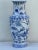 Very tall blue and white asian / Chinese ceramic urn for a dramatic floral arrangement or to stand alone . 20.5” high by...