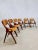 Pure Danish Design! These beautiful teak wooden dining room chairs are a design by Hovmand Olsen. Produced in the 60s by...