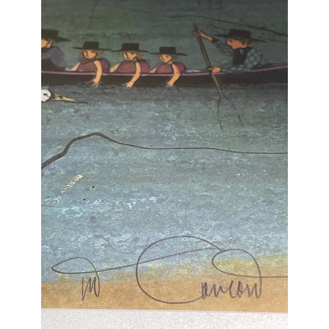 P. Buckley Moss "Concord Bridge" Signed Lithograph 63/1000 Framed Matted For Sale - Image 9 of 17