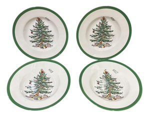 Christmas Tree Plates from Spode, Set of 4