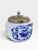 Hand-Painted Dutch Delft Blue Tobacco Jar & Humidor with Brass Lid from Goedewaagen, Gouda, 1930s For Sale - Image 4 of 16