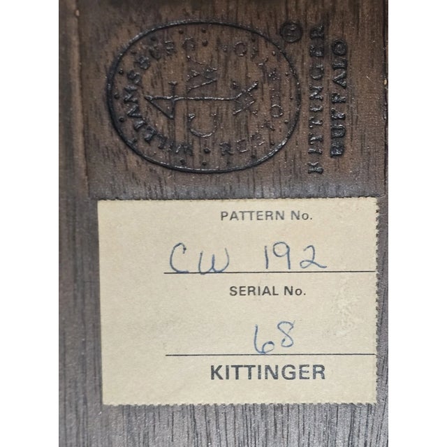 Late 20th Century Kittinger Williamsburg Mahogany Chippendale Byrd China Table Cw 192 Rare For Sale - Image 11 of 11