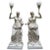Sculpture Materials 20th Century Lamps Depicting Roman Women by M. Osman, Set of 2 For Sale - Image 7 of 7