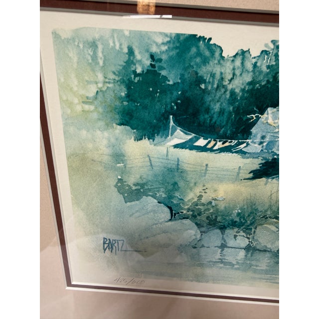 Brown Diane Clapp Bartz Arcadia Lithograph, Certificate For Sale - Image 8 of 12