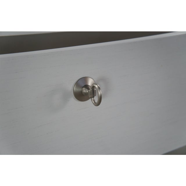 Late 20th Century Pair of Tobi Fairley for Woodbridge Petite Sarah Carrara Bedside Chests Nightstands For Sale - Image 6 of 12