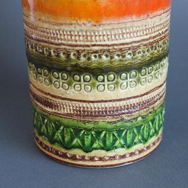 Bitossi Mid-Century Modern Italian Sahara Ceramic Vase by Aldo Londi for Bitossi, 1960s For Sale - Image 4 of 12