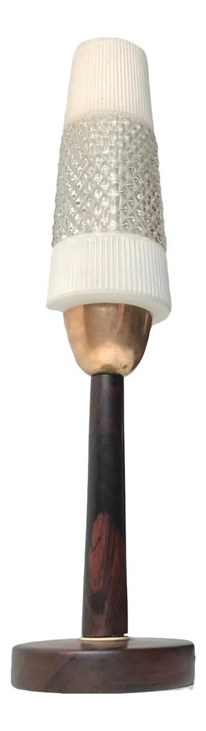 Scandinavian Modern Style Brass and Glass Table Lamp, 1960s