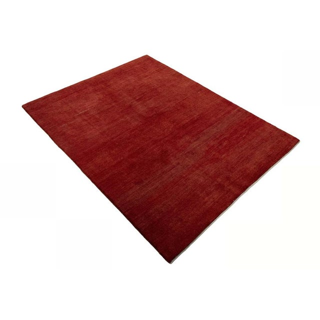 Modern Hand-Knotted Gabbeh Loribaft Rug For Sale - Image 3 of 11