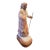 1990s Native American Raspberry Alabaster Sculpture of Woman by Tim Washburn For Sale