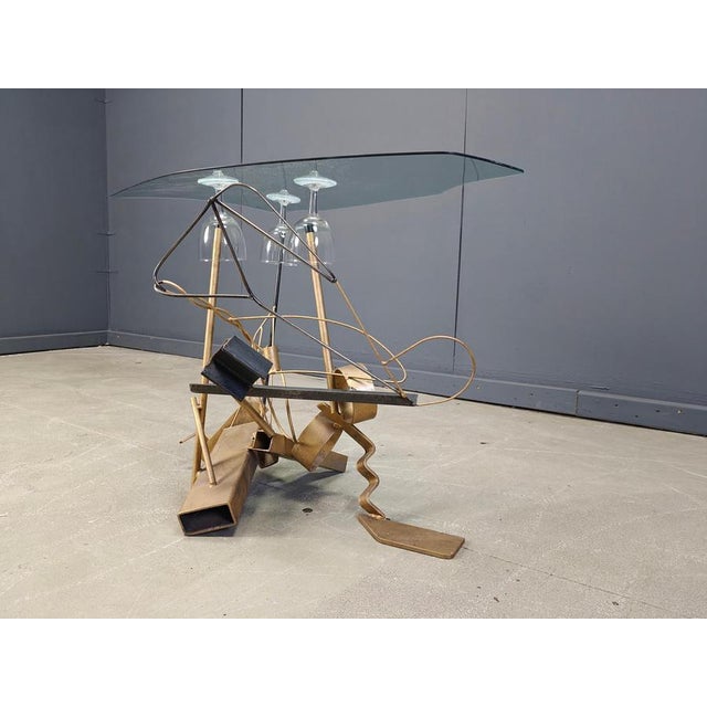 Sculptural Lounge Chair Set with Coffee Table, 1996, Set of 4 For Sale - Image 3 of 15