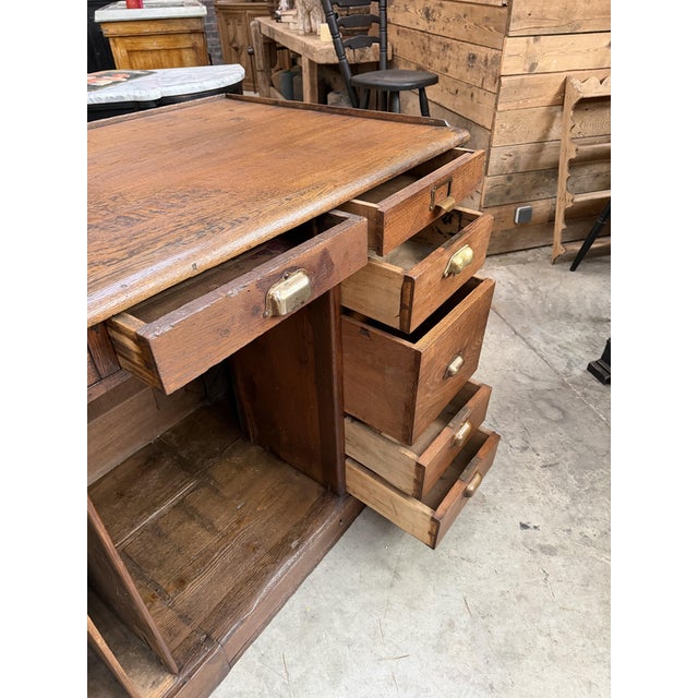 Early 20th Century Oak Store Counter For Sale - Image 11 of 18