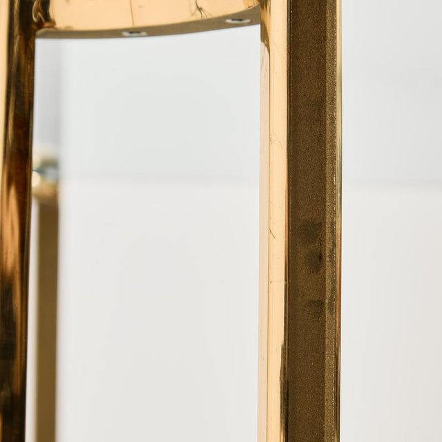 Copper Vintage Brass and Glass Coffee Table, 1970s For Sale - Image 8 of 10