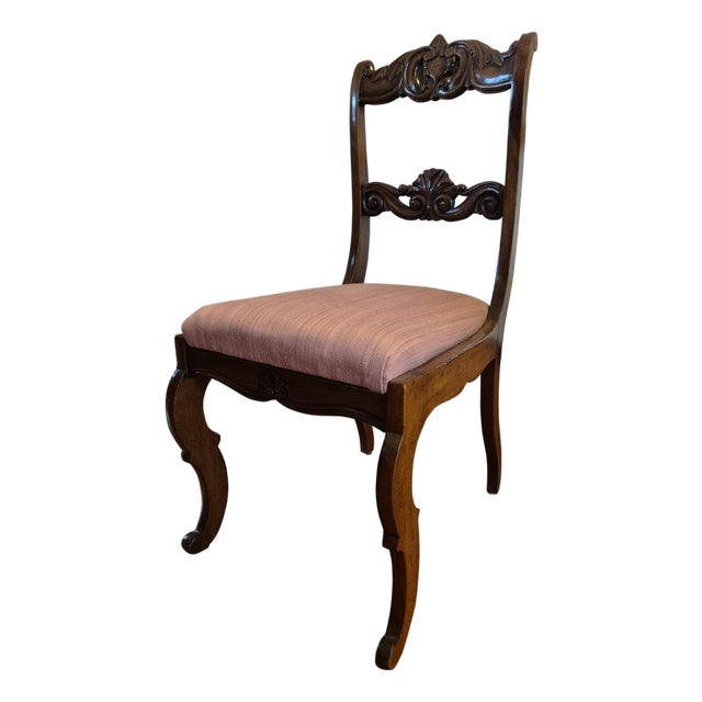 Antique Italian Louis XV Style Dining Chairs in Carved Wood, 1780, Set of 6 For Sale