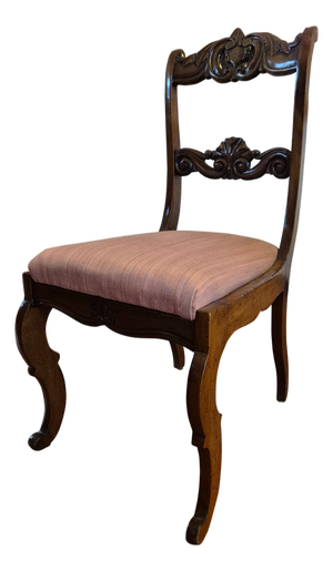 Antique Italian Louis XV Style Dining Chairs in Carved Wood, 1780, Set of 6