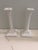 Vintage Fitz and Floyd White Porcelain Candlesticks - A Pair For Sale - Image 9 of 10