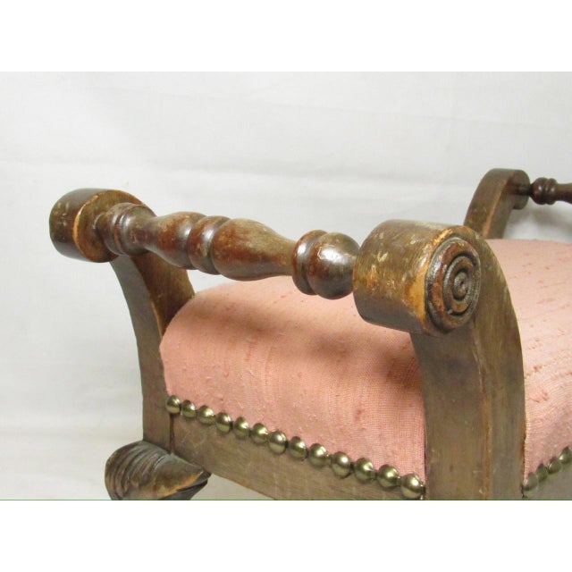 Antique English Foot Stool For Sale - Image 10 of 13