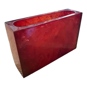 Modern Acrylic Rectangular Vase by Studio Nova 1980's