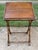 A vintage faux bamboo wooden lectern library book display stand. This piece features an adjustable slanted top which can...