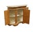 Brown Neiman Marcus Hand Painted Italian Neoclassical Tuscan Style 42" Serpentine Console Cabinet For Sale - Image 8 of 12