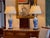 Mid 20th Century Chinese Blue and White Porcelain Lamps - a Pair For Sale - Image 13 of 14